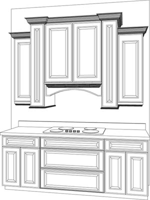 Decorative Exhaust Hood Option 9