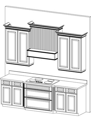 Decorative Exhaust Hood Option 11