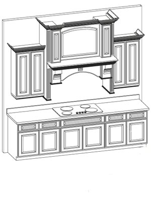 Decorative Exhaust Hood Option 8
