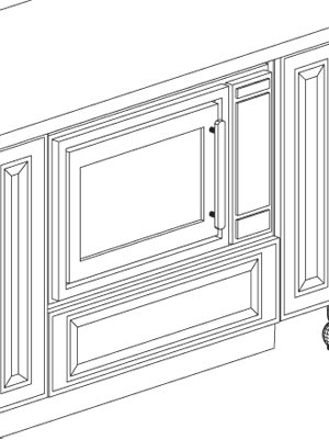Microwave Built Into Island