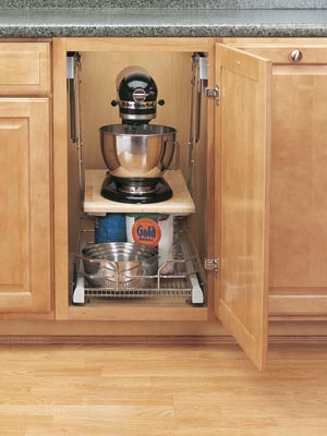 Heavy Duty Mixer Lift - Base Cabinet Options - Woodscapes Interiors